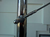 тросовое ограждение лестничного пролета в частном доме, Запорожье, зима 2016 5