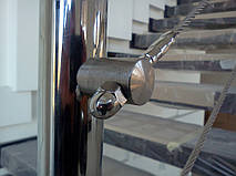 тросовое ограждение лестничного пролета в частном доме, Запорожье, зима 2016 6