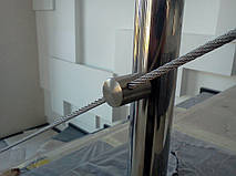 тросовое ограждение лестничного пролета в частном доме, Запорожье, зима 2016 10