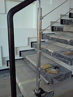 тросовое ограждение лестничного пролета в частном доме, Запорожье, зима 2016 16