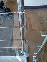 тросовое ограждение лестничного пролета в частном доме, Запорожье, зима 2016 20