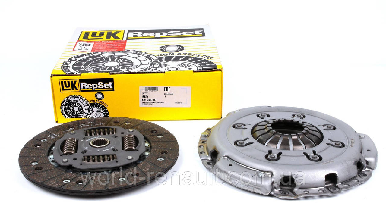 Комплект зчеплення на Рено Трафік II 1.9dci F9Q/LuK 624 3312 09