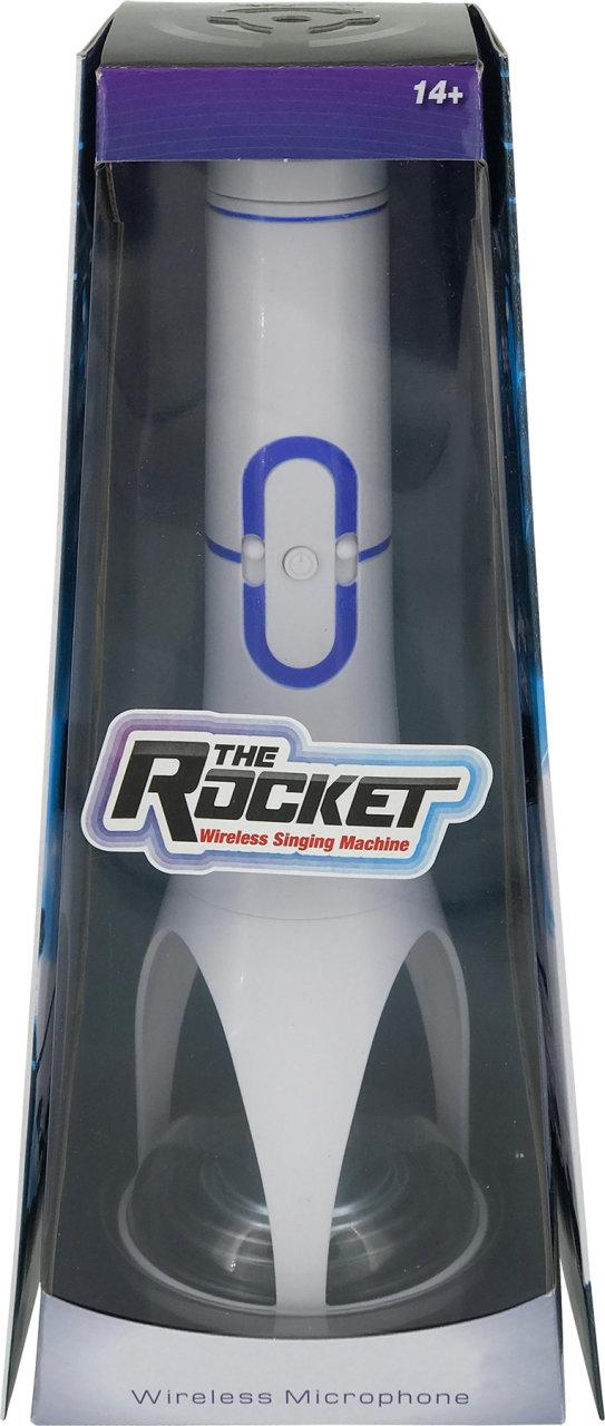 Бездротовий мікрофон-караоке The Rocket з колонкою білий (51014)