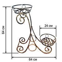 Кована підставка для квітів Сани No2 квадрат