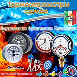 Cewal TRP 80 VI термоманометр аксіальний фронтальний Ø 80 1/2" 120 °C 4 бари, фото 4