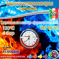 Cewal TRP 80 VI термоманометр аксиальный фронтальный Ø80 1/2" 120°С 4 бар