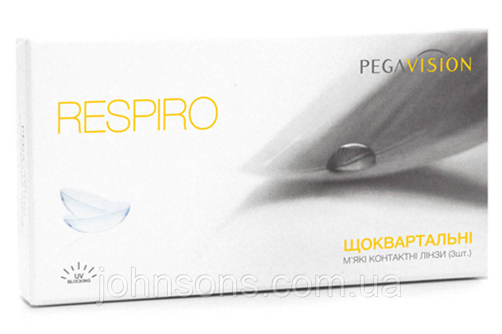 Контактні лінзи Respiro PegaVision - 1шт, Щоквартальні лінзи Респіро