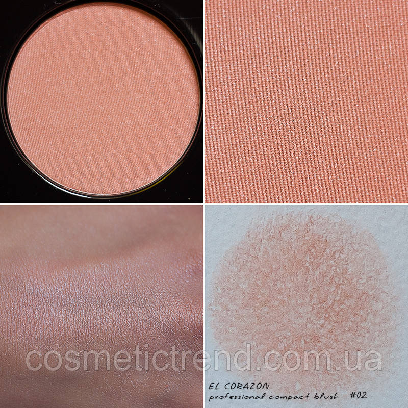Рум'яна для обличчя No 02 El Corazon Professional Blush (розподавання)