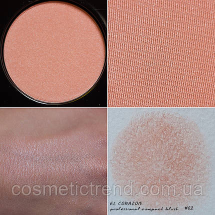 Рум'яна для обличчя No 02 El Corazon Professional Blush (розподавання), фото 1