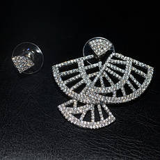 Асиметричні сережки джекети фламенко, фото 2
