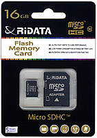 Карта пам'яті Ridata micro SDHC 16GB Class 10