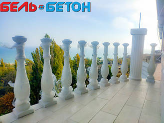 Балюстрада белая в Черноморске | Балясины бетонные в Одесской области 1