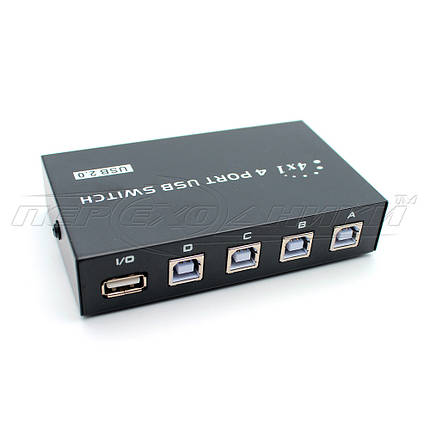 Комутатор 4 Port USB 2.0 PC to Scanner Printer, фото 2