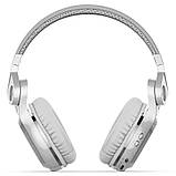 Бездротові Bluetooth-навушники Bluedio T2S з автономністю до 40 годин (Білий), фото 4