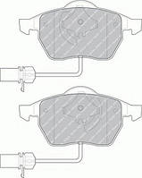 Гальмівні колодки передні на Audi A6 С5 VW Passat ,B5 з 1996 до 2005 року ABE C1W027ABE