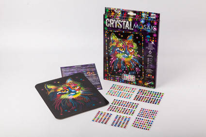 Набір для творчості "Crystal mosaic", "Кошеня", CRM-01-02, фото 1
