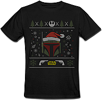 Футболка Star Wars - Boba Fett - X-MAS (чёрная)