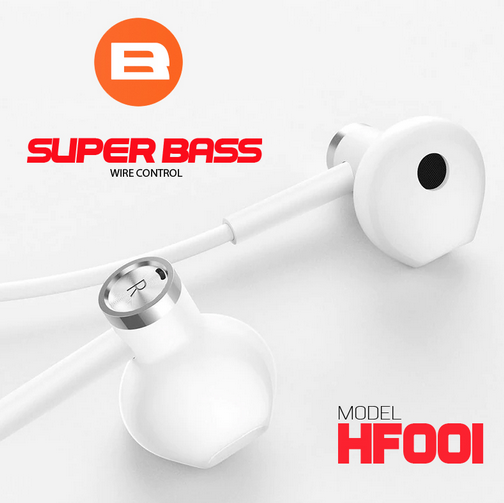 Наушники BRUM HF001 Super Bass белые - фото 5 - id-p836085422