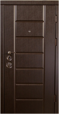 Канзас Венге південне. Двері вхідні. Серія "Еліт Mottura" (три труби, квартира)