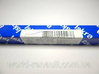 Свічки накала на Рено Майстер II 2.2dci + 2.5dci з 2000г. / ISKRA 11 721 977