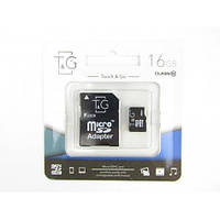Карта пам'яті T&G micro SDHC UHC-I 16Gb (class10)+adapter