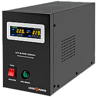 ДБЖ із правильною синусоїдою LogicPower LPY-B-PSW-1500VA+(1050W)10A/15A 24V для котлів та аварійного освітлення