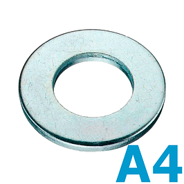 Шайба плоска нержавіюча А4 DIN 125