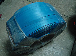 Стрічка пакувальна п/п 16х0,8 (1,5км) синя вторинка
