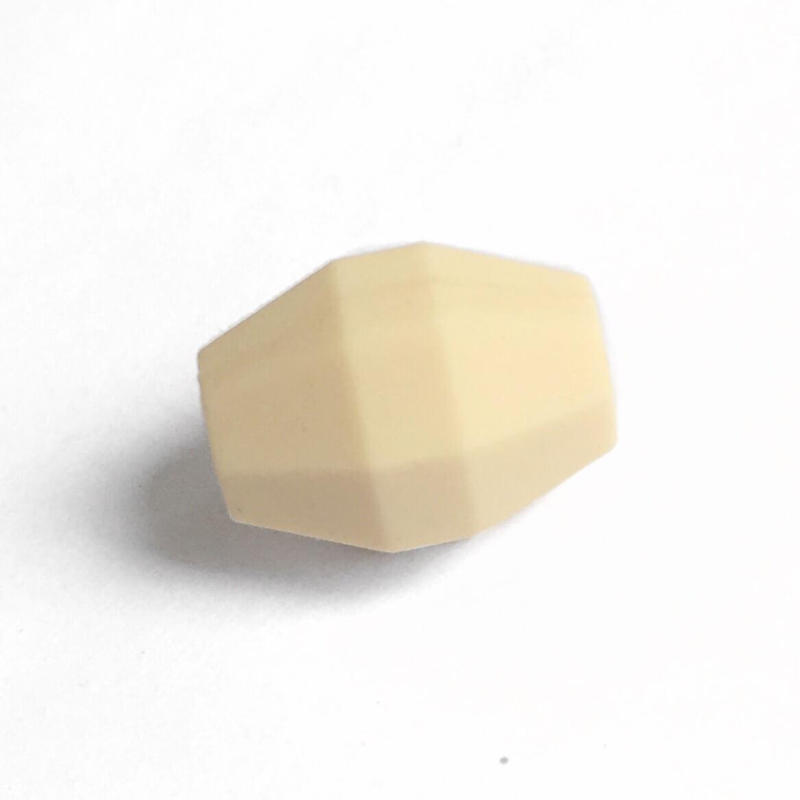 Бочка (бежевий) намистина з харчового силікону, фото 1