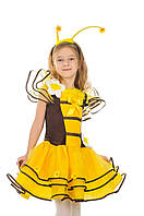 Карнавальний костюм для дівчинки бджілка «Кокетка», зріст 100-130 см