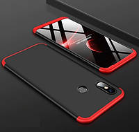 Чехол GKK 360 для Xiaomi Mi 8 SE Черно-красный