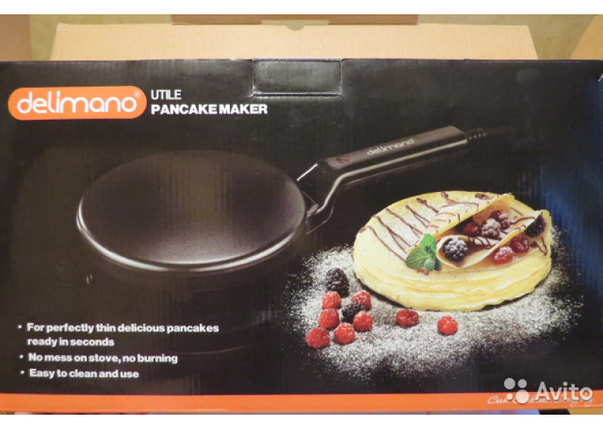 Електрична млинець Delimano Utile Pancake Maker з антипригарним покриттям, фото 2