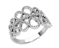 Кольцо женское серебряное Infinity