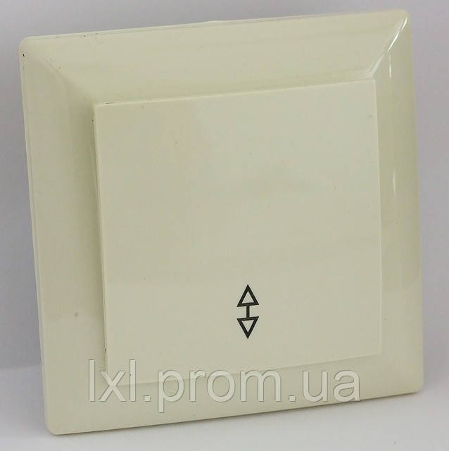 Вимикач прохідний (білий, крем) LXL ULTRA
