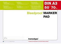 Блок паперу для маркерів Transotype А3, 50 аркушів 70 г/м2 25002