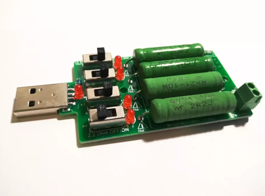 USB нагрузочный резистор 0,25-4 А/Регулируемая USB нагрузка 15 в. тока ...