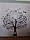 Інтер'єрна вінілова наклейка на шпалери Дерево сім'ї (плівка декоративний стікер) матова 920х1000 мм, фото 5