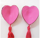 Наклейки на соски серця. Карнавальні прикраси, фото 10