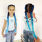 💙 Канікалон коса для зачісок, омбре синій і блакитний 💙, фото 3