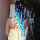 💙 Канікалон коса для зачісок, омбре синій і блакитний 💙, фото 5