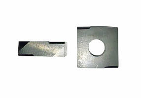 Пластини змінні твердосплавні квадратної форми з отвором і з фасками ТУ 2-035-618-78