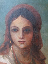 Картина "Портрет українки", автор Винтурин М. І. 1881 рік, фото 3