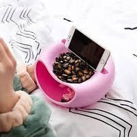 Миска для семечек с подставкой под телефон тарелка