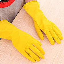 Рукавички для прибирання латексні, міцні, Household Gloves, розмір — L, фото 3
