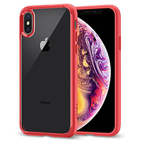 Чехол Spigen для iPhone X Ultra Hybrid, Red