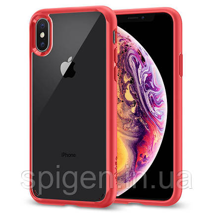 Чехол Spigen для iPhone X Ultra Hybrid, Red, фото 1