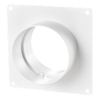 151 З'єднувач із пластиною настінний d 100 Вентс