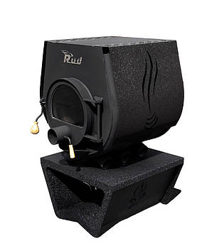 Опалювальна конвекційна піч Rud Pyrotron Кантрі 01 з варильною поверхнею (потоплювальна площа 80 кв. м. Скло у дверцятах печі