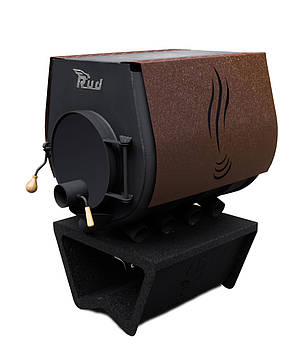 Опалювальна піч Rud Pyrotron Кантрі 02 з варильною поверхнею (потолювана площа 120 кв. м. х 2,5 м) Обшивка декоративна (коричнева)