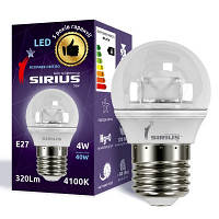 Лампа Sirius LED G G45 4W 4000K E27 1-LS-3406